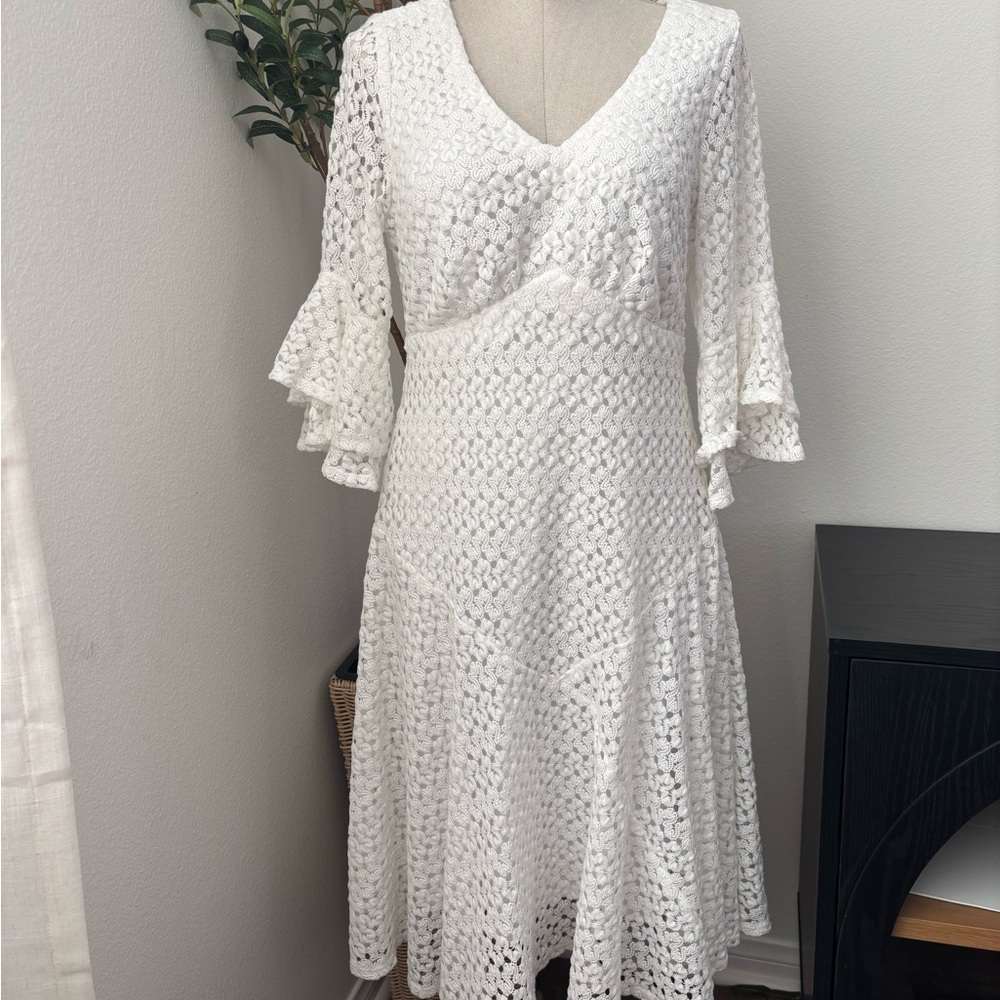 Rabbit Rabbit Rabbit White Long Sleeve Dress